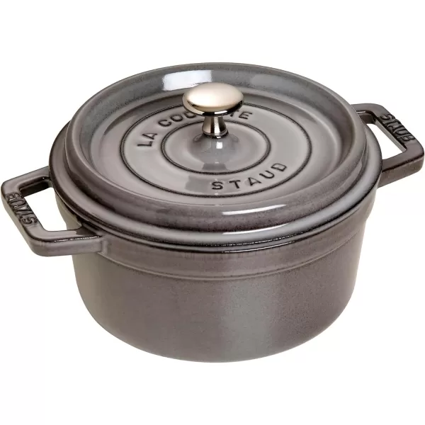 Staub Cast Iron Dutch Oven 5-qt Tall Cocotte, Made in France, Serves 5-6, Matte Black