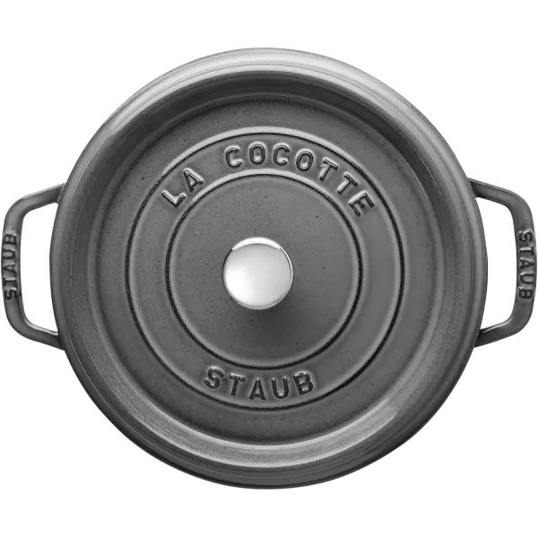 Staub Cast Iron Dutch Oven 5-qt Tall Cocotte, Made in France, Serves 5-6, Matte Black
