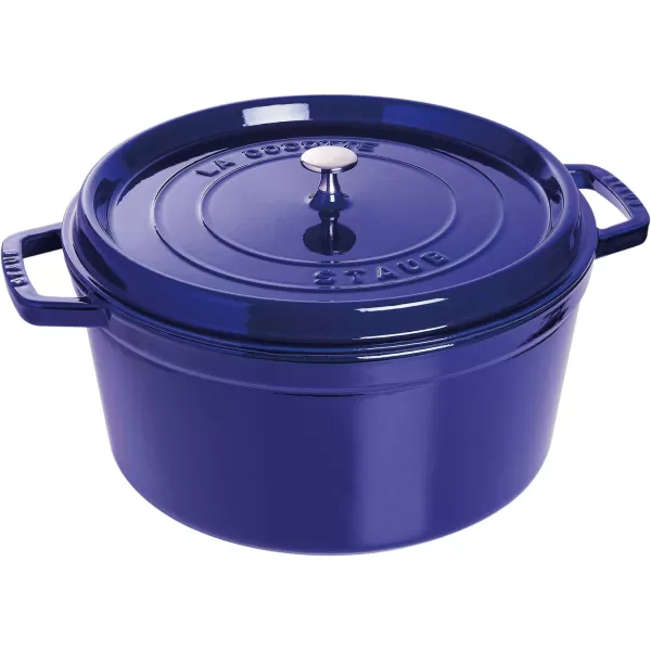 Staub Cast Iron Dutch Oven 5-qt Tall Cocotte, Made in France, Serves 5-6, Matte Black