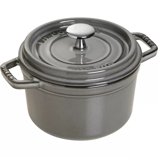 Staub Cast Iron Dutch Oven 5-qt Tall Cocotte, Made in France, Serves 5-6, Matte Black