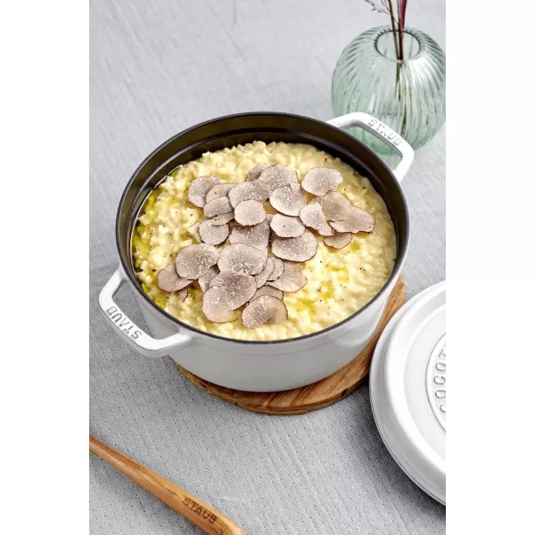Staub Cast Iron Dutch Oven 5-qt Tall Cocotte, Made in France, Serves 5-6, Matte Black