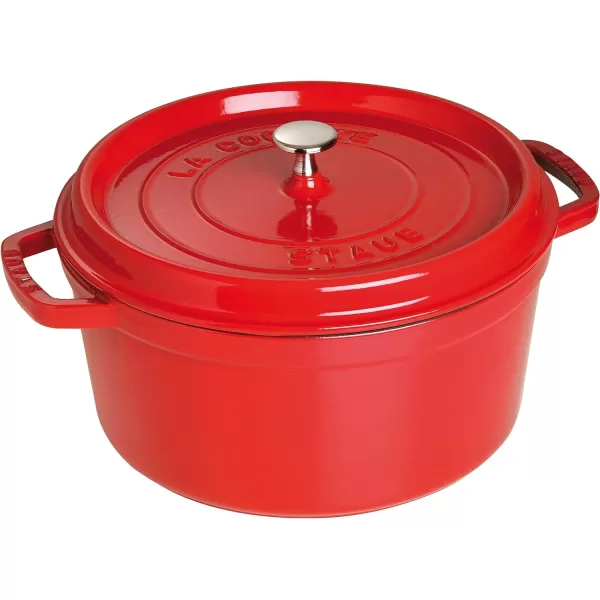 Staub Cast Iron Dutch Oven 5-qt Tall Cocotte, Made in France, Serves 5-6, Matte Black