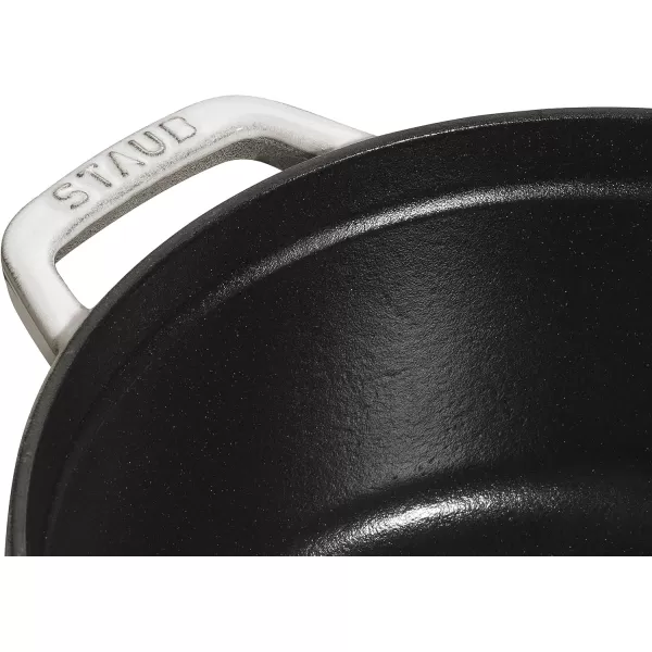 Staub Cast Iron Dutch Oven 5-qt Tall Cocotte, Made in France, Serves 5-6, Matte Black