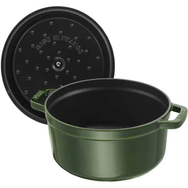 Staub Cast Iron Dutch Oven 5-qt Tall Cocotte, Made in France, Serves 5-6, Matte Black