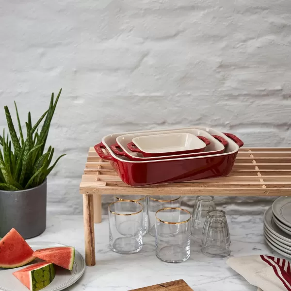 Staub Ceramic Baking Dish Set, 3pc, Rustic Turquoise