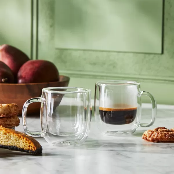 ZWILLING Glass J.A. Henckels Espresso Mug Set, White 2 Count 
