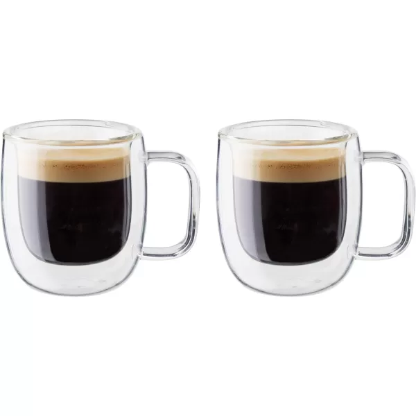 ZWILLING Glass J.A. Henckels Espresso Mug Set, White 2 Count 