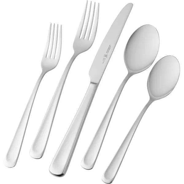 Henckels Silvano 45-pc 18/10 Stainless Steel Flatware Set, Silver