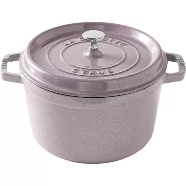 Staub Cast Iron Dutch Oven 5-qt Tall Cocotte, Made in France, Serves 5-6, Matte Black