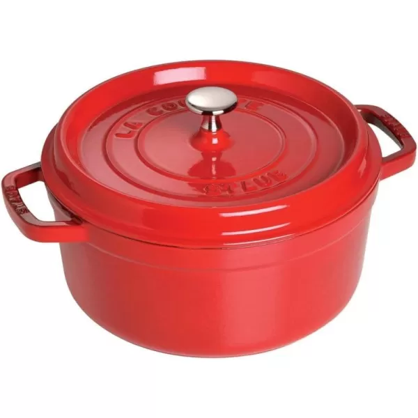 Staub Cast Iron Dutch Oven 5-qt Tall Cocotte, Made in France, Serves 5-6, Matte Black