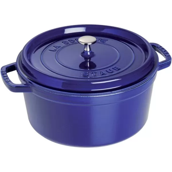 Staub Cast Iron Dutch Oven 5-qt Tall Cocotte, Made in France, Serves 5-6, Matte Black