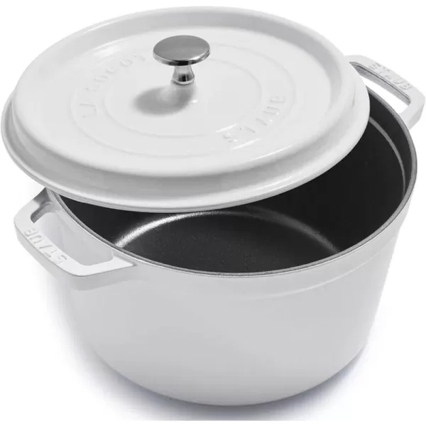 Staub Cast Iron Dutch Oven 5-qt Tall Cocotte, Made in France, Serves 5-6, Matte Black