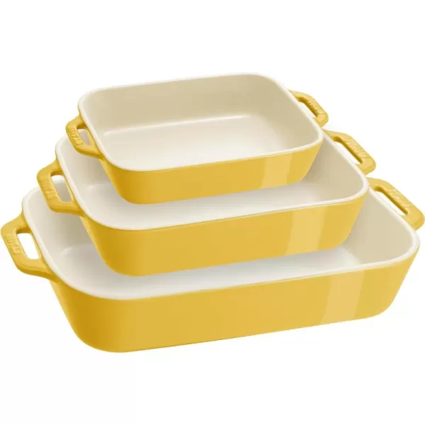 Staub Ceramic Baking Dish Set, 3pc, Rustic Turquoise