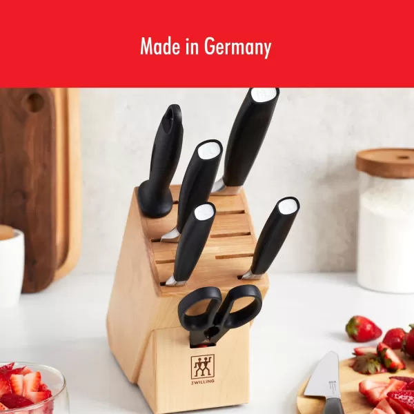 ZWILLING All Star 8-inch Chef Knife, Razor-Sharp German Knife, Made in Company-Owned German Factory with Special Formula Steel perfected for almost 300 Years, Dishwasher Safe, Black End Cap