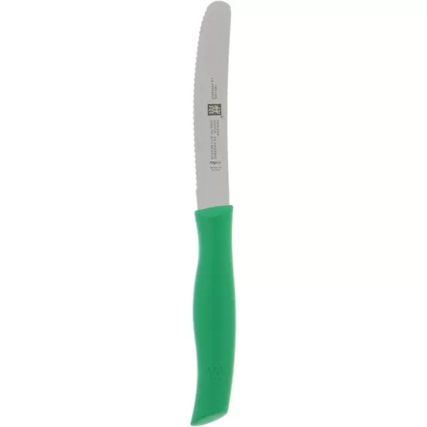 ZWILLING Twin Grip Serrated Utility Knife, 4.5-inch, Black