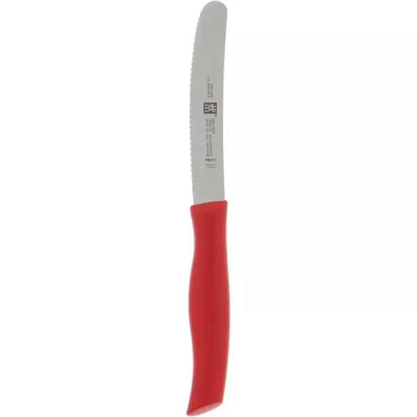 ZWILLING Twin Grip Serrated Utility Knife, 4.5-inch, Black