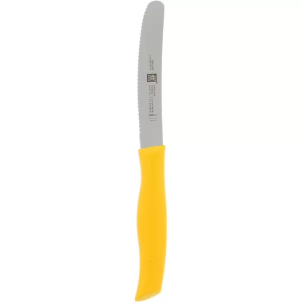ZWILLING Twin Grip Serrated Utility Knife, 4.5-inch, Black