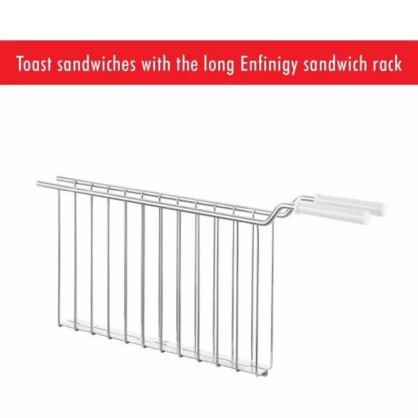 ZWILLING Enfinigy 2 Long Slot Toaster, 4 Slices with Extra Wide 1.5" Slots for Bagels, 7 Toast Settings, Even Toasting, Reheat, Cancel, Defrost, Black