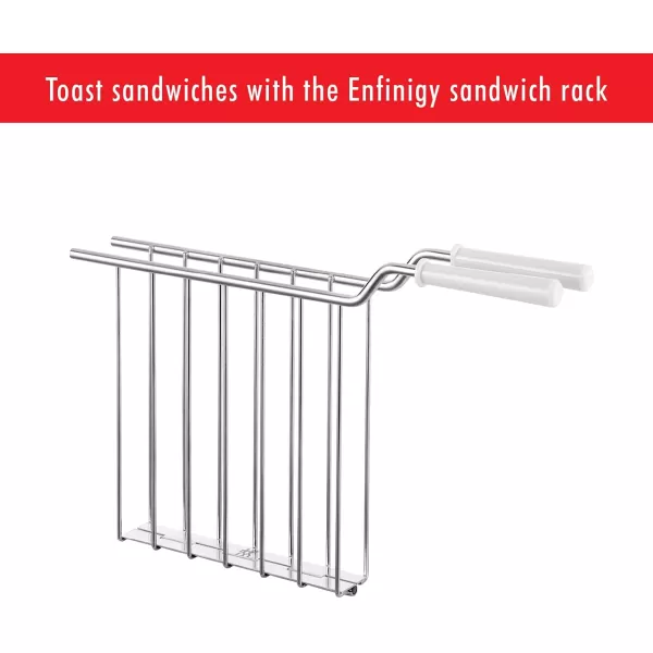 ZWILLING Enfinigy 2 Long Slot Toaster, 4 Slices with Extra Wide 1.5" Slots for Bagels, 7 Toast Settings, Even Toasting, Reheat, Cancel, Defrost, Black