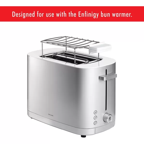 ZWILLING Enfinigy 2 Long Slot Toaster, 4 Slices with Extra Wide 1.5" Slots for Bagels, 7 Toast Settings, Even Toasting, Reheat, Cancel, Defrost, Black