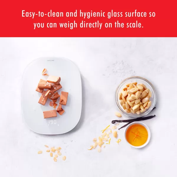 ZWILLING Enfinigy Digital Kitchen Food Scale, Max weight 22lbs, Grams &amp; Ounces, .1-gram Accuracy, Rose