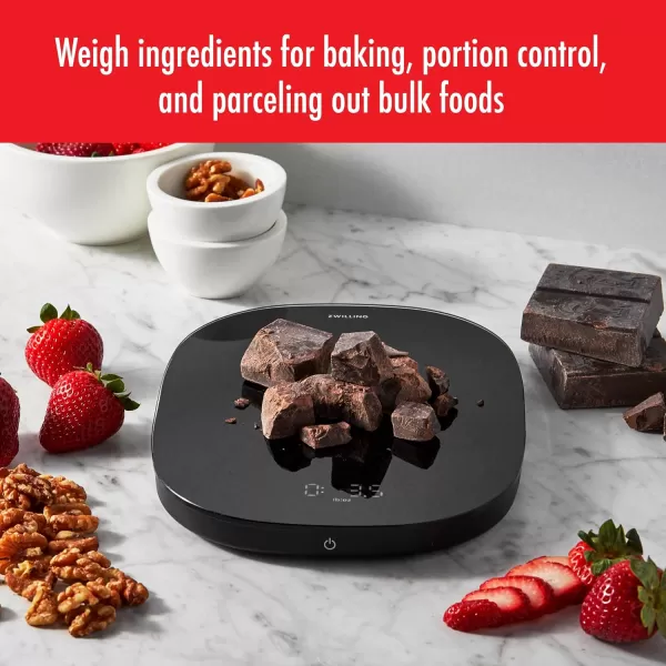ZWILLING Enfinigy 2-in-1 Digital Kitchen Food Scale, Wireless Charging Station, Max weight 22lbs, Grams &amp; Ounces, .1-gram Accuracy, White