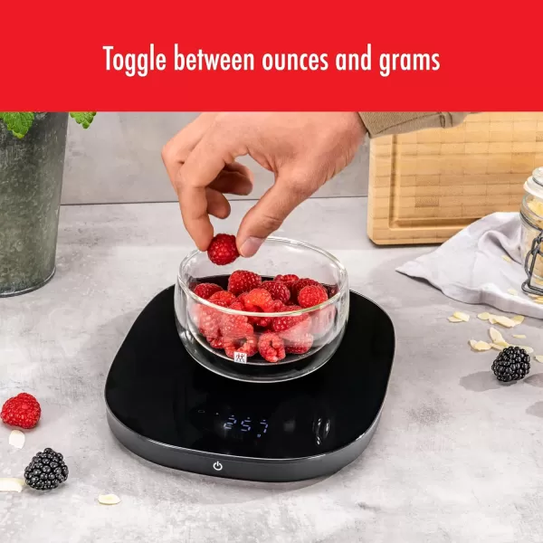 ZWILLING Enfinigy 2-in-1 Digital Kitchen Food Scale, Wireless Charging Station, Max weight 22lbs, Grams &amp; Ounces, .1-gram Accuracy, White
