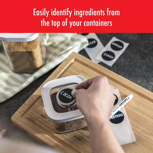 ZWILLING Fresh &amp; Save CUBE 4-in-1 Multifunctional Insert with Integrated Dual-Sided Measuring Spoon, Pour Spout, and Leveler, BPA-Free Plastic, Small, White