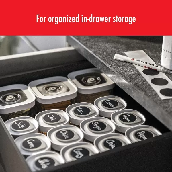 ZWILLING Fresh &amp; Save CUBE 4-in-1 Multifunctional Insert with Integrated Dual-Sided Measuring Spoon, Pour Spout, and Leveler, BPA-Free Plastic, Small, White