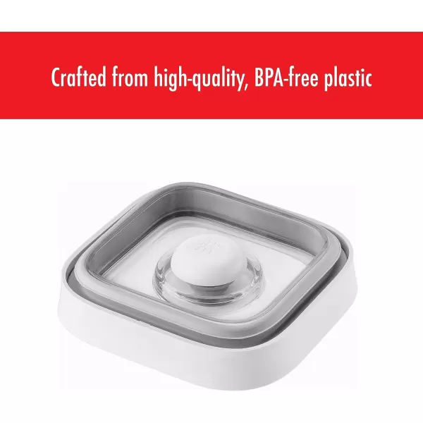 ZWILLING Fresh &amp; Save CUBE 4-in-1 Multifunctional Insert with Integrated Dual-Sided Measuring Spoon, Pour Spout, and Leveler, BPA-Free Plastic, Small, White