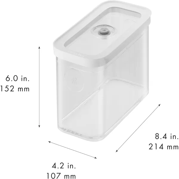 ZWILLING Fresh &amp; Save CUBE Storage Organizer, 3M, 3-qt, Pantry Organizers and Storage, Plastic, BPA-Free Airtight Dry Food Storage Container for Storing Cereal and more, Medium X-Tall, Clear