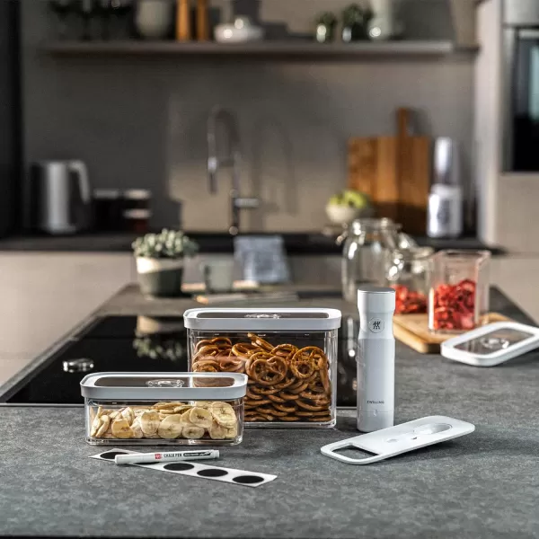 ZWILLING Fresh &amp; Save CUBE Storage Organizer, 3M, 3-qt, Pantry Organizers and Storage, Plastic, BPA-Free Airtight Dry Food Storage Container for Storing Cereal and more, Medium X-Tall, Clear
