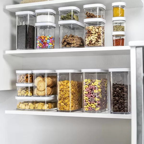 ZWILLING Fresh &amp; Save CUBE Storage Organizer, 3M, 3-qt, Pantry Organizers and Storage, Plastic, BPA-Free Airtight Dry Food Storage Container for Storing Cereal and more, Medium X-Tall, Clear