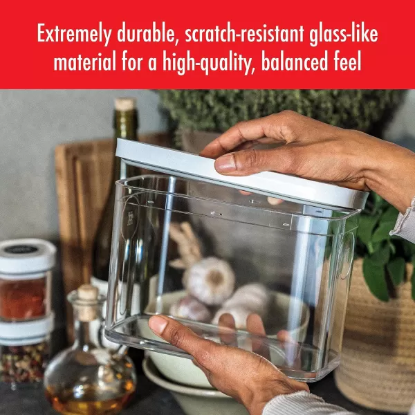 ZWILLING Fresh &amp; Save CUBE Storage Organizer, 3M, 3-qt, Pantry Organizers and Storage, Plastic, BPA-Free Airtight Dry Food Storage Container for Storing Cereal and more, Medium X-Tall, Clear