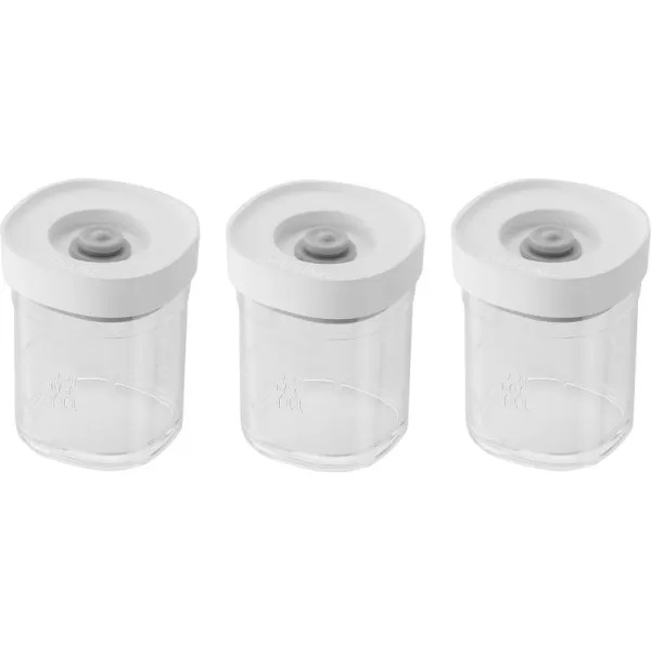 ZWILLING Fresh &amp; Save CUBE 4-in-1 Multifunctional Insert with Integrated Dual-Sided Measuring Spoon, Pour Spout, and Leveler, BPA-Free Plastic, Small, White