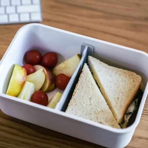 ZWILLING Fresh &amp; Save Flat Lunch Box Large, Airtight Food Storage Container, Meal Prep Container, BPA-Free, Grey