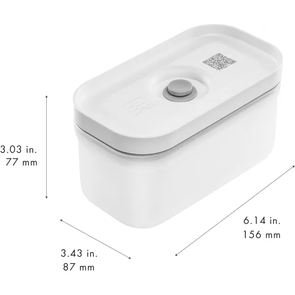 ZWILLING Fresh &amp; Save Flat Lunch Box Large, Airtight Food Storage Container, Meal Prep Container, BPA-Free, Grey