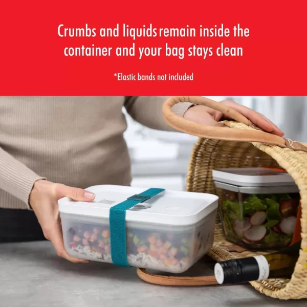 ZWILLING Fresh &amp; Save Flat Lunch Box Large, Airtight Food Storage Container, Meal Prep Container, BPA-Free, Grey