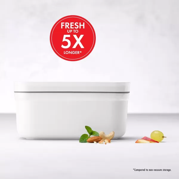 ZWILLING Fresh &amp; Save Flat Lunch Box Large, Airtight Food Storage Container, Meal Prep Container, BPA-Free, Grey