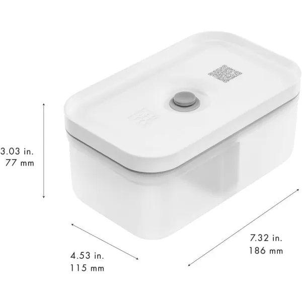 ZWILLING Fresh &amp; Save Flat Lunch Box Large, Airtight Food Storage Container, Meal Prep Container, BPA-Free, Grey