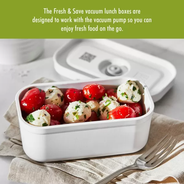 ZWILLING Fresh &amp; Save Flat Lunch Box Large, Airtight Food Storage Container, Meal Prep Container, BPA-Free, Grey