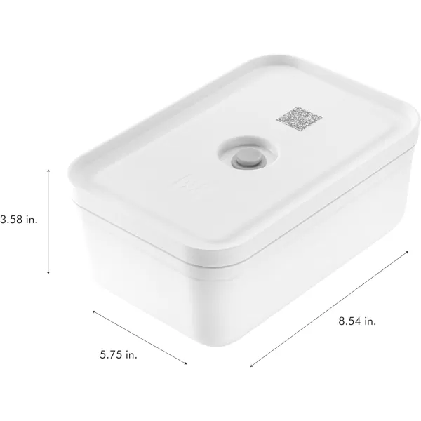 ZWILLING Fresh &amp; Save Flat Lunch Box Large, Airtight Food Storage Container, Meal Prep Container, BPA-Free, Grey