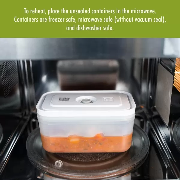 ZWILLING Fresh &amp; Save Flat Lunch Box Large, Airtight Food Storage Container, Meal Prep Container, BPA-Free, Grey