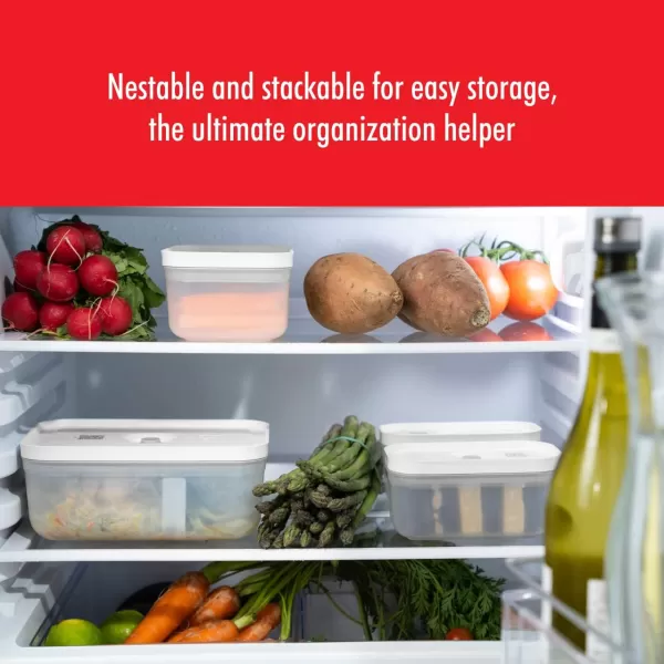 ZWILLING Fresh &amp; Save Flat Lunch Box Large, Airtight Food Storage Container, Meal Prep Container, BPA-Free, Grey
