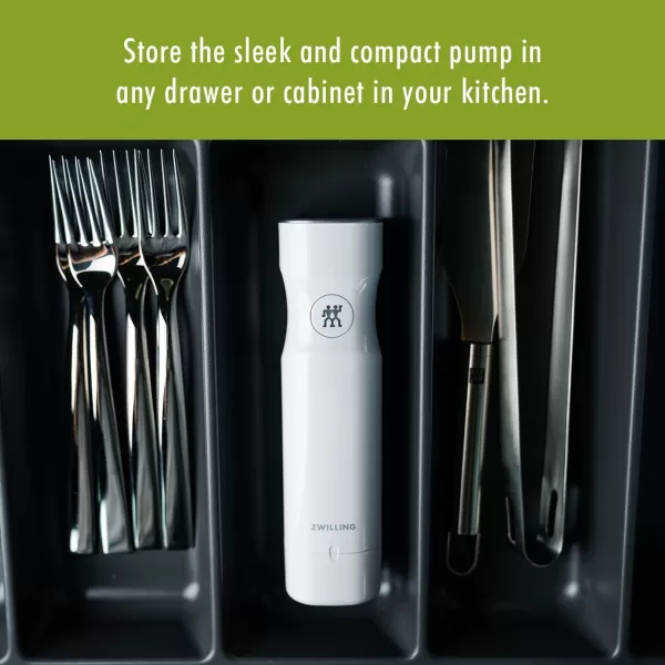 ZWILLING Fresh &amp; Save Handheld Vacuum Sealer Machine for Easy Storage
