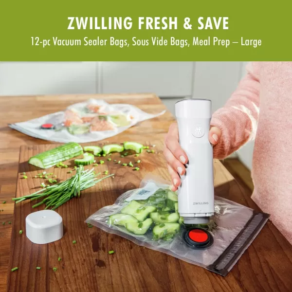 ZWILLING Fresh &amp; Save Handheld Vacuum Sealer Machine for Easy Storage