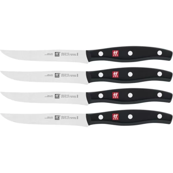 Zwilling J.A. Henckels Twin Gourmet 9-Piece High-Carbon Stainless-Steel Gourmet Steak Knives with Block
