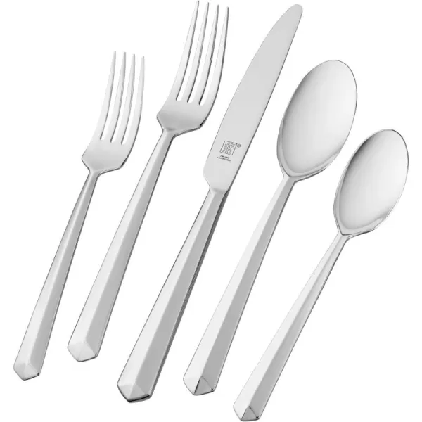 Zwilling JA Henckels Alluri 42-Piece 18/10" Stainless Steel Flatware Set, Silver