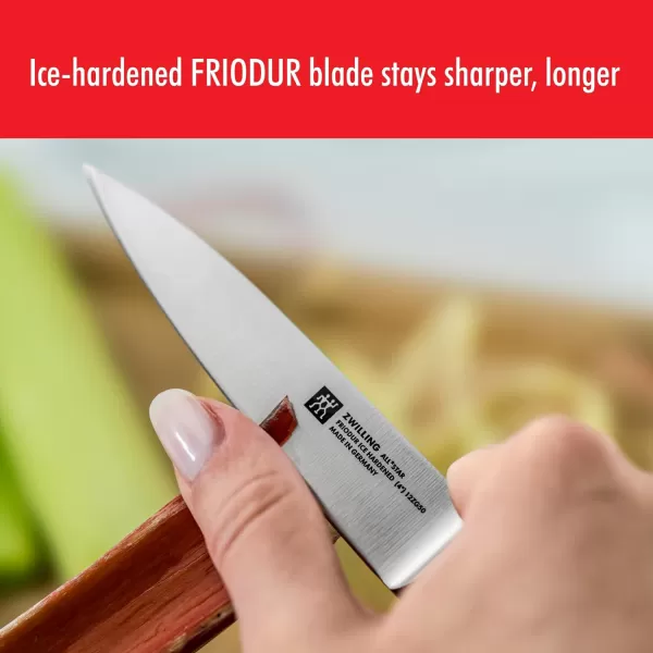 ZWILLING All Star 4-inch Paring Knife, Razor-Sharp German Knife, Made in Company-Owned German Factory with Special Formula Steel perfected for almost 300 Years, Dishwasher Safe, Silver End Cap