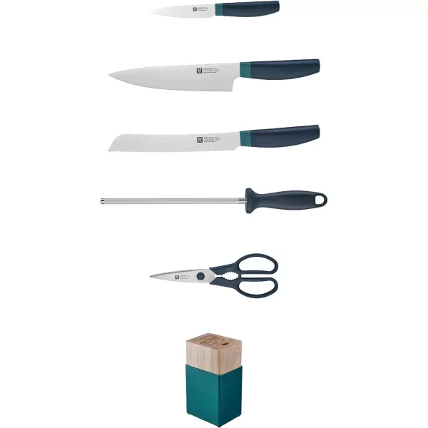 ZWILLING Now S Knife Block Set, 6-pc, Lime Green